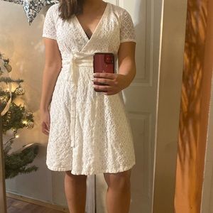 White lace dress